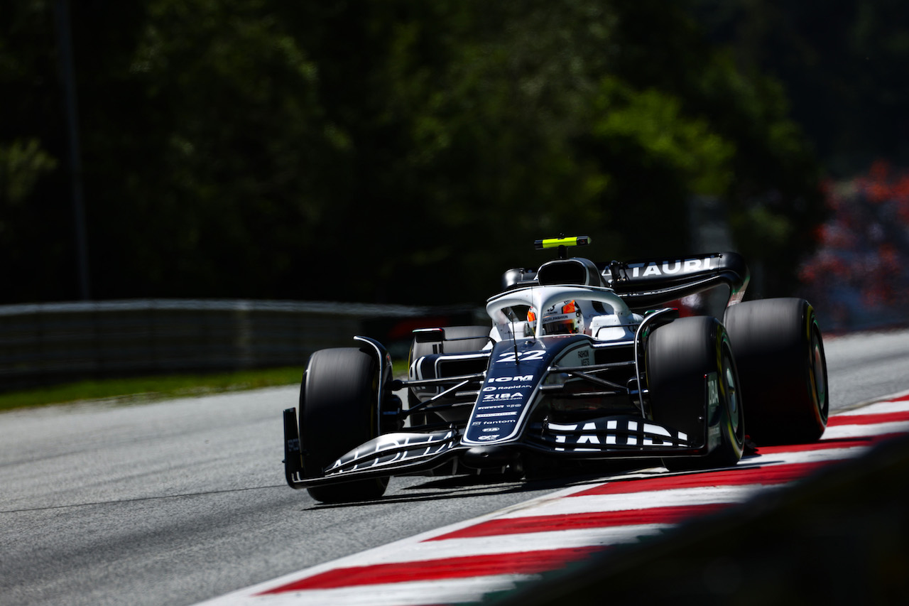 GP AUSTRIA, Yuki Tsunoda (JPN), Alpha Tauri 
08.07.2022. Formula 1 World Championship, Rd 11, Austrian Grand Prix, Spielberg, Austria, Qualifiche Day.
- www.xpbimages.com, EMail: requests@xpbimages.com ¬© Copyright: Charniaux / XPB Images