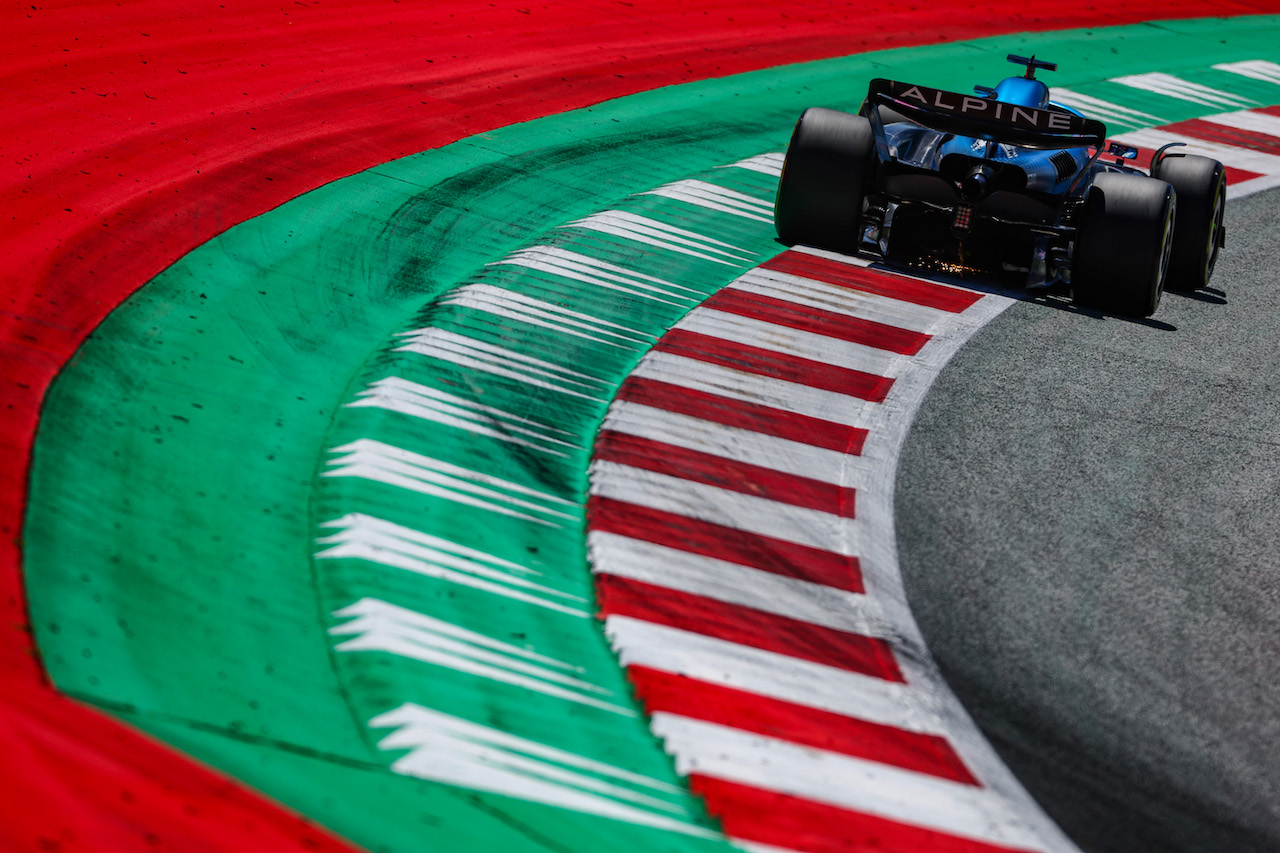 GP AUSTRIA, Fernando Alonso (ESP), Alpine F1 Team 
08.07.2022. Formula 1 World Championship, Rd 11, Austrian Grand Prix, Spielberg, Austria, Qualifiche Day.
- www.xpbimages.com, EMail: requests@xpbimages.com ¬© Copyright: Charniaux / XPB Images