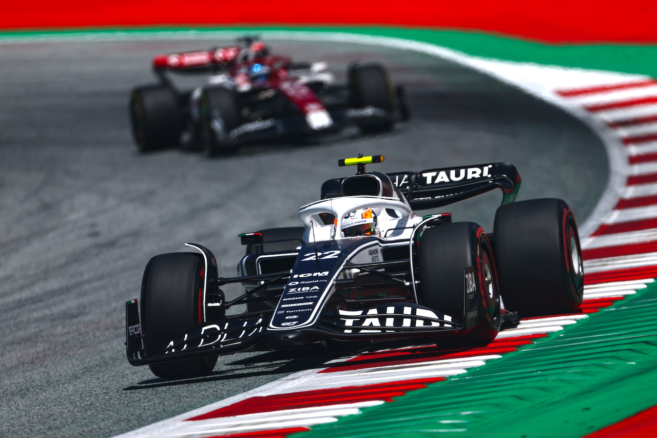 GP AUSTRIA, Yuki Tsunoda (JPN), Alpha Tauri 
08.07.2022. Formula 1 World Championship, Rd 11, Austrian Grand Prix, Spielberg, Austria, Qualifiche Day.
- www.xpbimages.com, EMail: requests@xpbimages.com ¬© Copyright: Charniaux / XPB Images