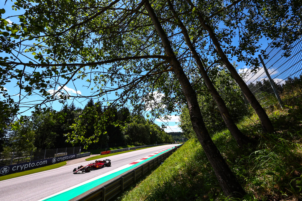 GP AUSTRIA, Carlos Sainz Jr (ESP), Ferrari 
08.07.2022. Formula 1 World Championship, Rd 11, Austrian Grand Prix, Spielberg, Austria, Qualifiche Day.
- www.xpbimages.com, EMail: requests@xpbimages.com ¬© Copyright: Charniaux / XPB Images