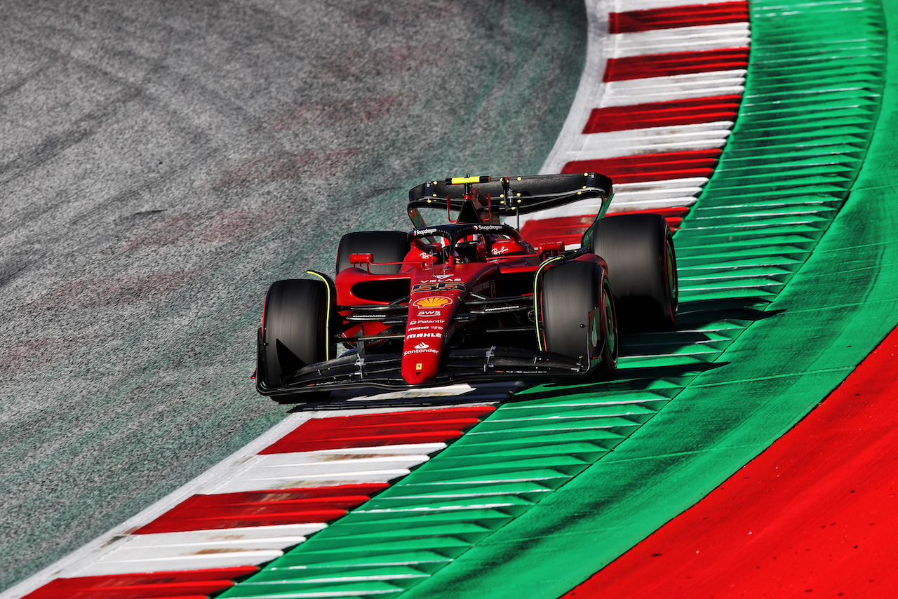 GP AUSTRIA, Carlos Sainz Jr (ESP) Ferrari F1-75.
08.07.2022. Formula 1 World Championship, Rd 11, Austrian Grand Prix, Spielberg, Austria, Qualifiche Day.
 - www.xpbimages.com, EMail: requests@xpbimages.com © Copyright: Coates / XPB Images