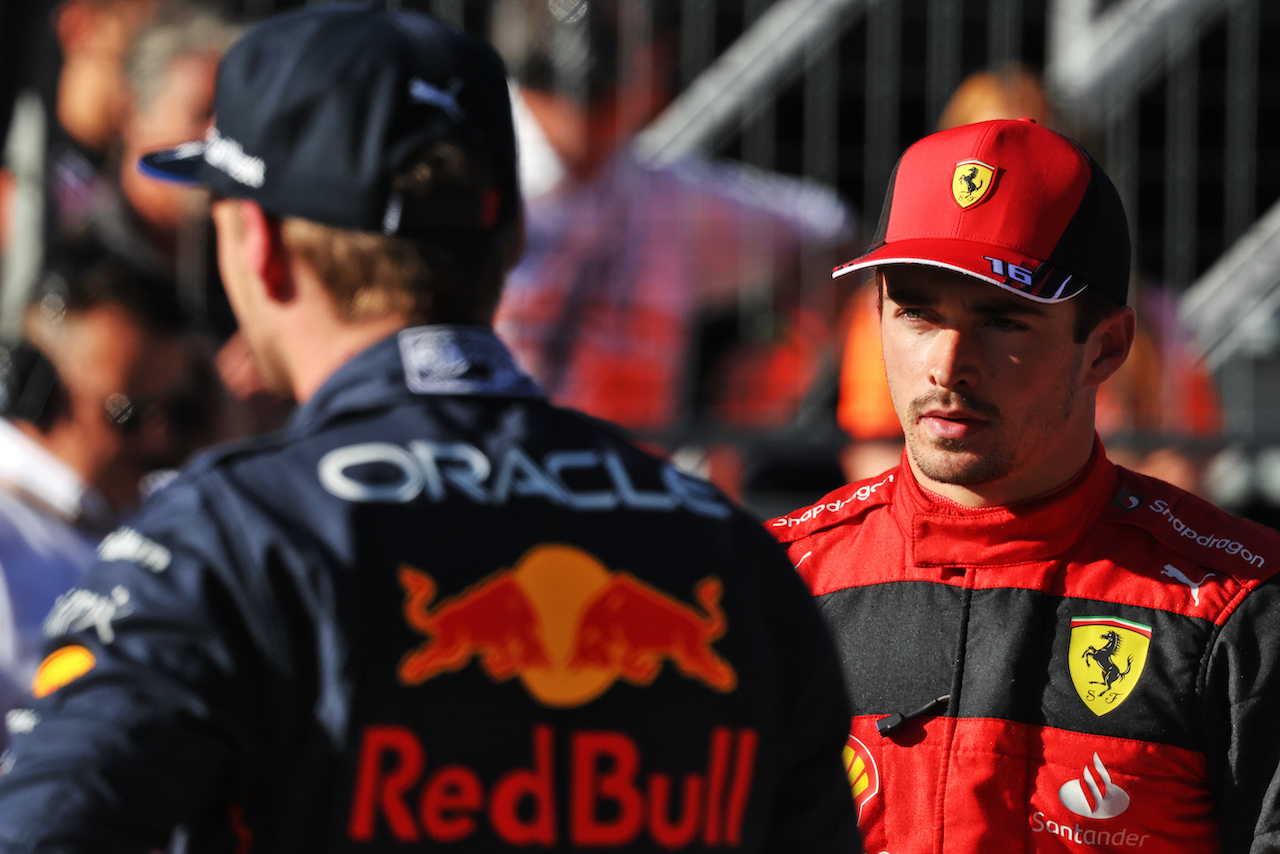 GP AUSTRIA, Charles Leclerc (MON) Ferrari in parc ferme.
08.07.2022. Formula 1 World Championship, Rd 11, Austrian Grand Prix, Spielberg, Austria, Qualifiche Day.
- www.xpbimages.com, EMail: requests@xpbimages.com © Copyright: Bearne / XPB Images