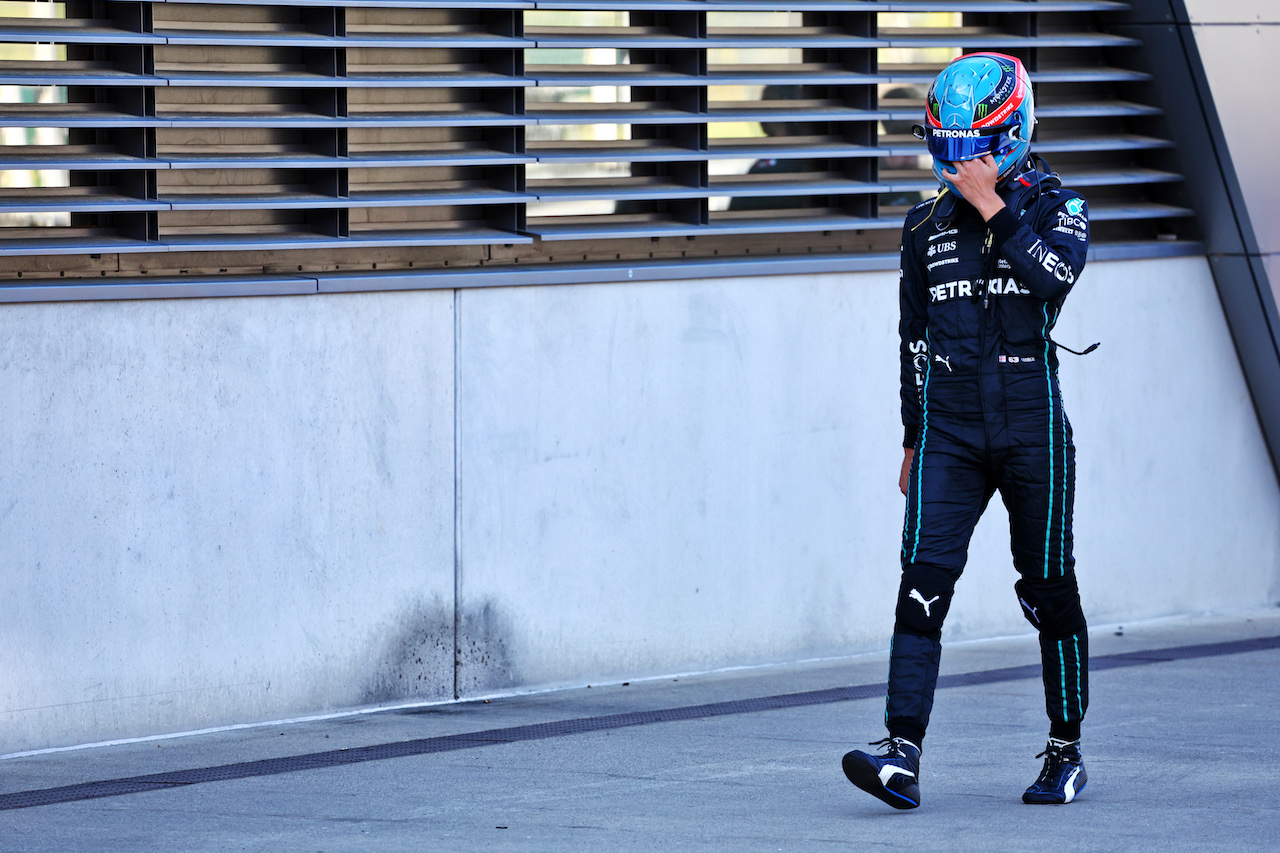 GP AUSTRIA, George Russell (GBR) Mercedes AMG F1 crashed out of qualifying.
08.07.2022. Formula 1 World Championship, Rd 11, Austrian Grand Prix, Spielberg, Austria, Qualifiche Day.
- www.xpbimages.com, EMail: requests@xpbimages.com © Copyright: Batchelor / XPB Images