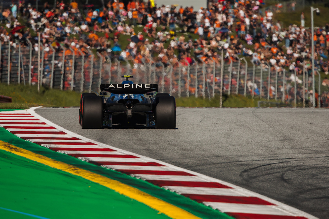 GP AUSTRIA, Esteban Ocon (FRA) Alpine F1 Team A522.
08.07.2022. Formula 1 World Championship, Rd 11, Austrian Grand Prix, Spielberg, Austria, Qualifiche Day.
- www.xpbimages.com, EMail: requests@xpbimages.com © Copyright: Bearne / XPB Images