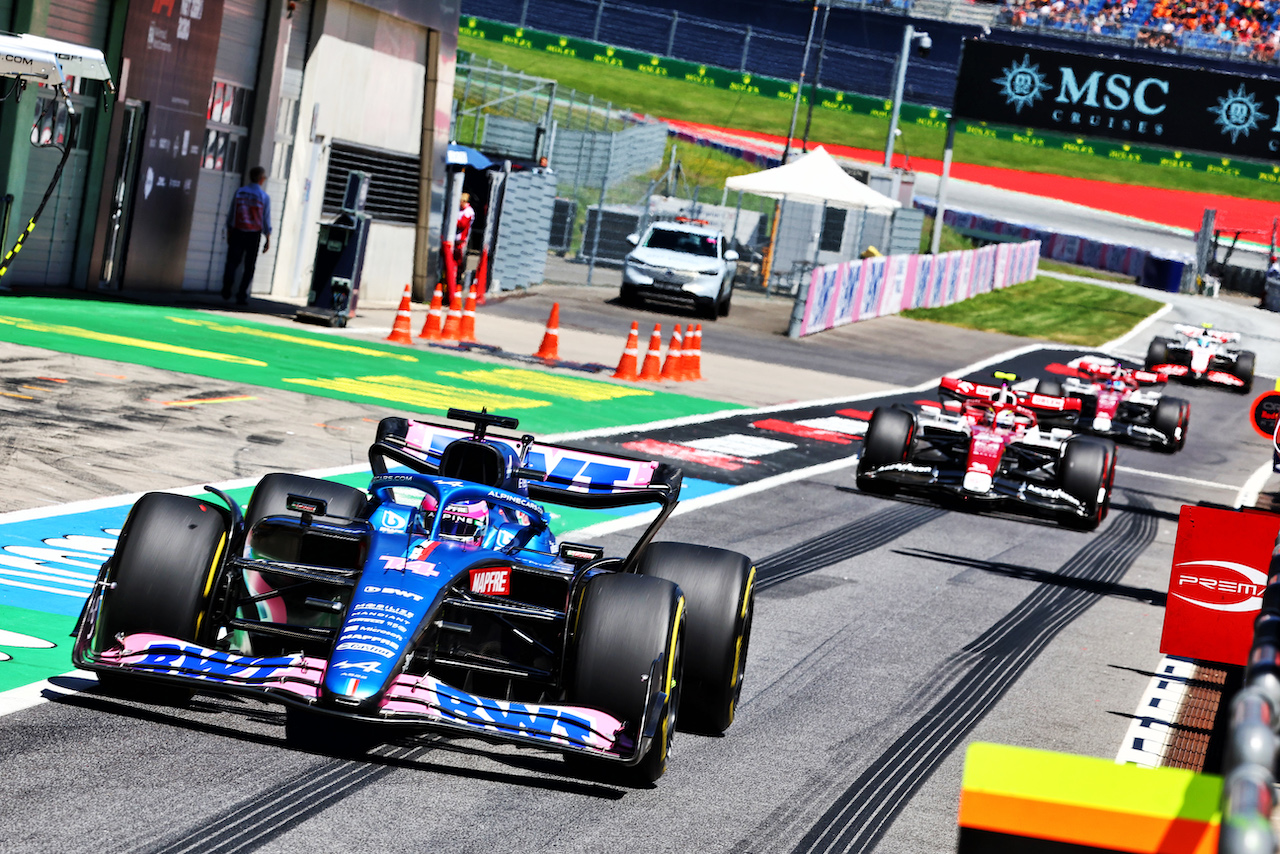GP AUSTRIA, Fernando Alonso (ESP) Alpine F1 Team A522.
08.07.2022. Formula 1 World Championship, Rd 11, Austrian Grand Prix, Spielberg, Austria, Qualifiche Day.
- www.xpbimages.com, EMail: requests@xpbimages.com © Copyright: Batchelor / XPB Images
