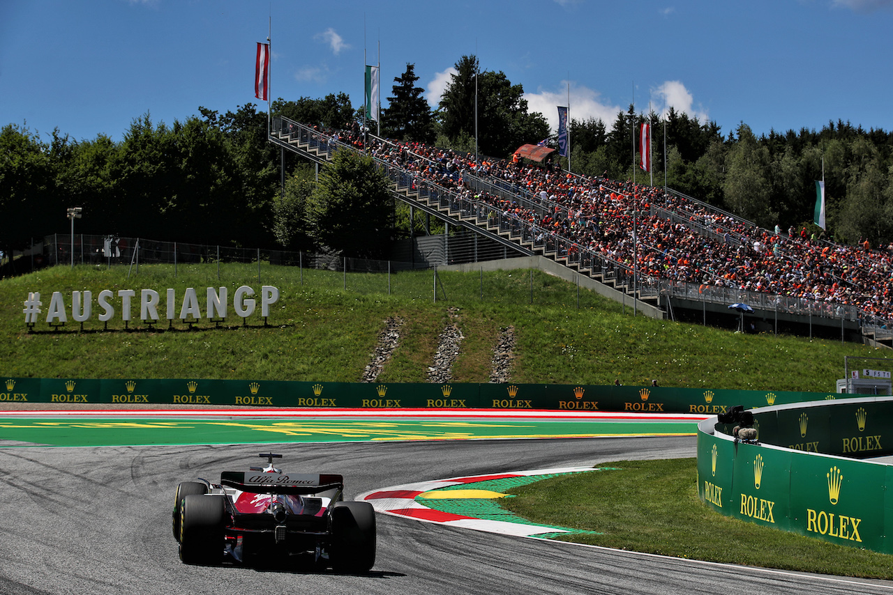 GP AUSTRIA, Valtteri Bottas (FIN) Alfa Romeo F1 Team C42.
08.07.2022. Formula 1 World Championship, Rd 11, Austrian Grand Prix, Spielberg, Austria, Qualifiche Day.
 - www.xpbimages.com, EMail: requests@xpbimages.com © Copyright: Coates / XPB Images