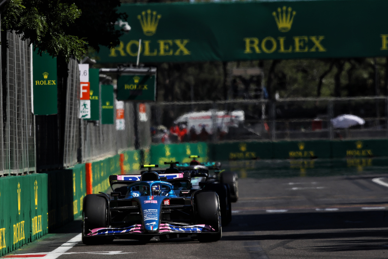 GP AZERBAIJAN, Esteban Ocon (FRA) Alpine F1 Team A522.
12.06.2022. Formula 1 World Championship, Rd 8, Azerbaijan Grand Prix, Baku Street Circuit, Azerbaijan, Gara Day.
 - www.xpbimages.com, EMail: requests@xpbimages.com © Copyright: Coates / XPB Images