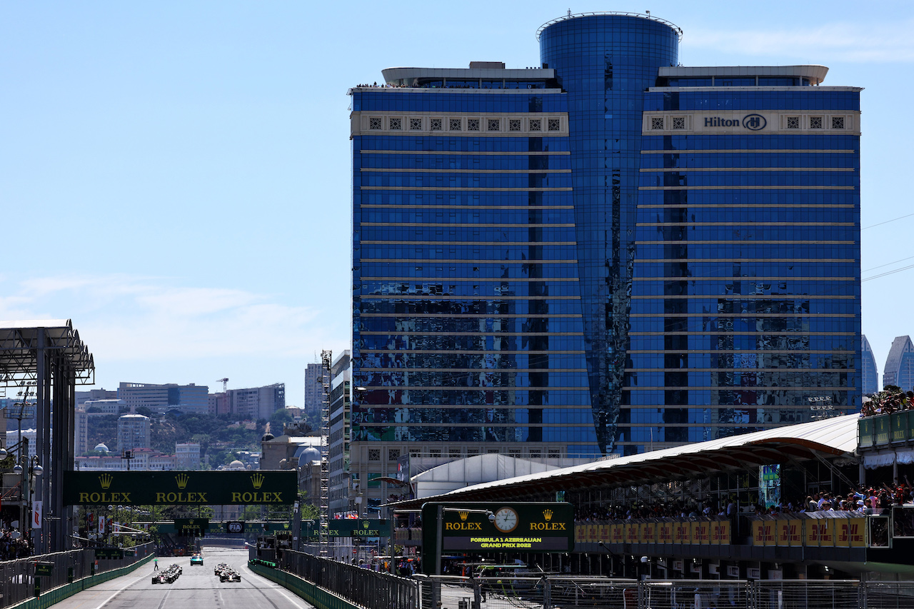 GP AZERBAIJAN, The partenza of the race.
12.06.2022. Formula 1 World Championship, Rd 8, Azerbaijan Grand Prix, Baku Street Circuit, Azerbaijan, Gara Day.
- www.xpbimages.com, EMail: requests@xpbimages.com © Copyright: Batchelor / XPB Images