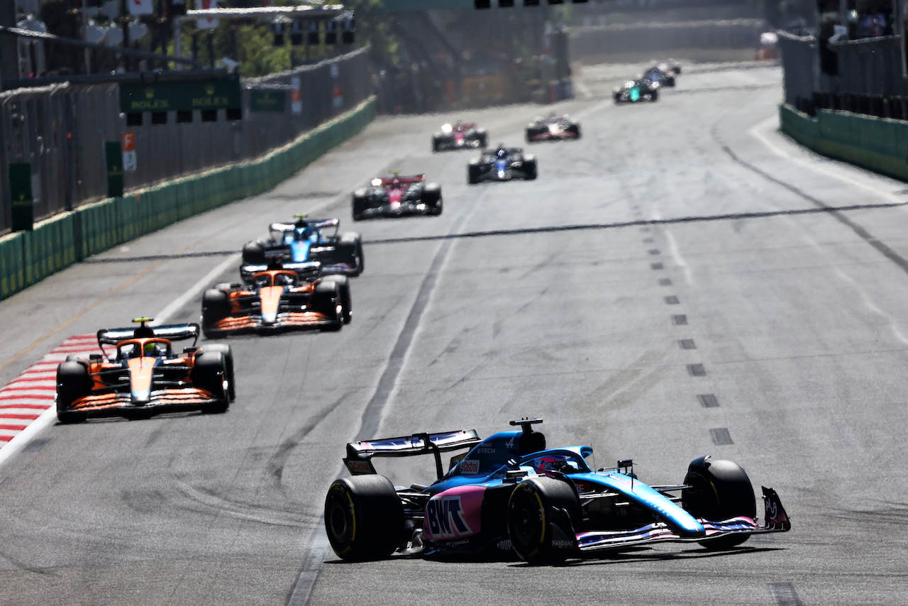 GP AZERBAIJAN, Fernando Alonso (ESP) Alpine F1 Team A522.
12.06.2022. Formula 1 World Championship, Rd 8, Azerbaijan Grand Prix, Baku Street Circuit, Azerbaijan, Gara Day.
- www.xpbimages.com, EMail: requests@xpbimages.com © Copyright: Batchelor / XPB Images