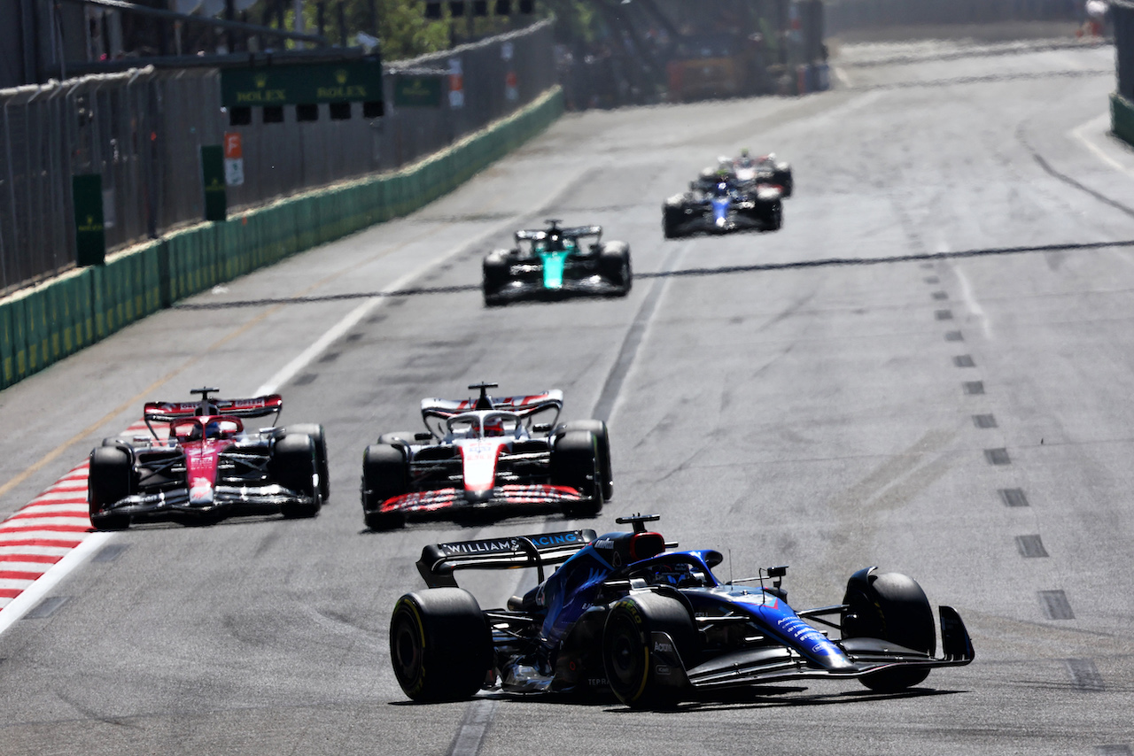 GP AZERBAIJAN, Alexander Albon (THA) Williams Racing FW44.
12.06.2022. Formula 1 World Championship, Rd 8, Azerbaijan Grand Prix, Baku Street Circuit, Azerbaijan, Gara Day.
- www.xpbimages.com, EMail: requests@xpbimages.com © Copyright: Batchelor / XPB Images