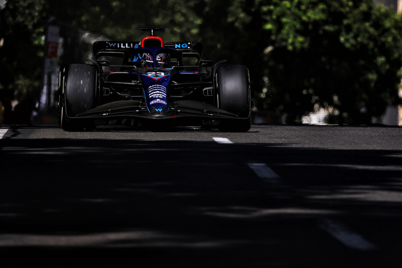 GP AZERBAIJAN, Alexander Albon (THA) Williams Racing FW44.
12.06.2022. Formula 1 World Championship, Rd 8, Azerbaijan Grand Prix, Baku Street Circuit, Azerbaijan, Gara Day.
- www.xpbimages.com, EMail: requests@xpbimages.com © Copyright: Bearne / XPB Images