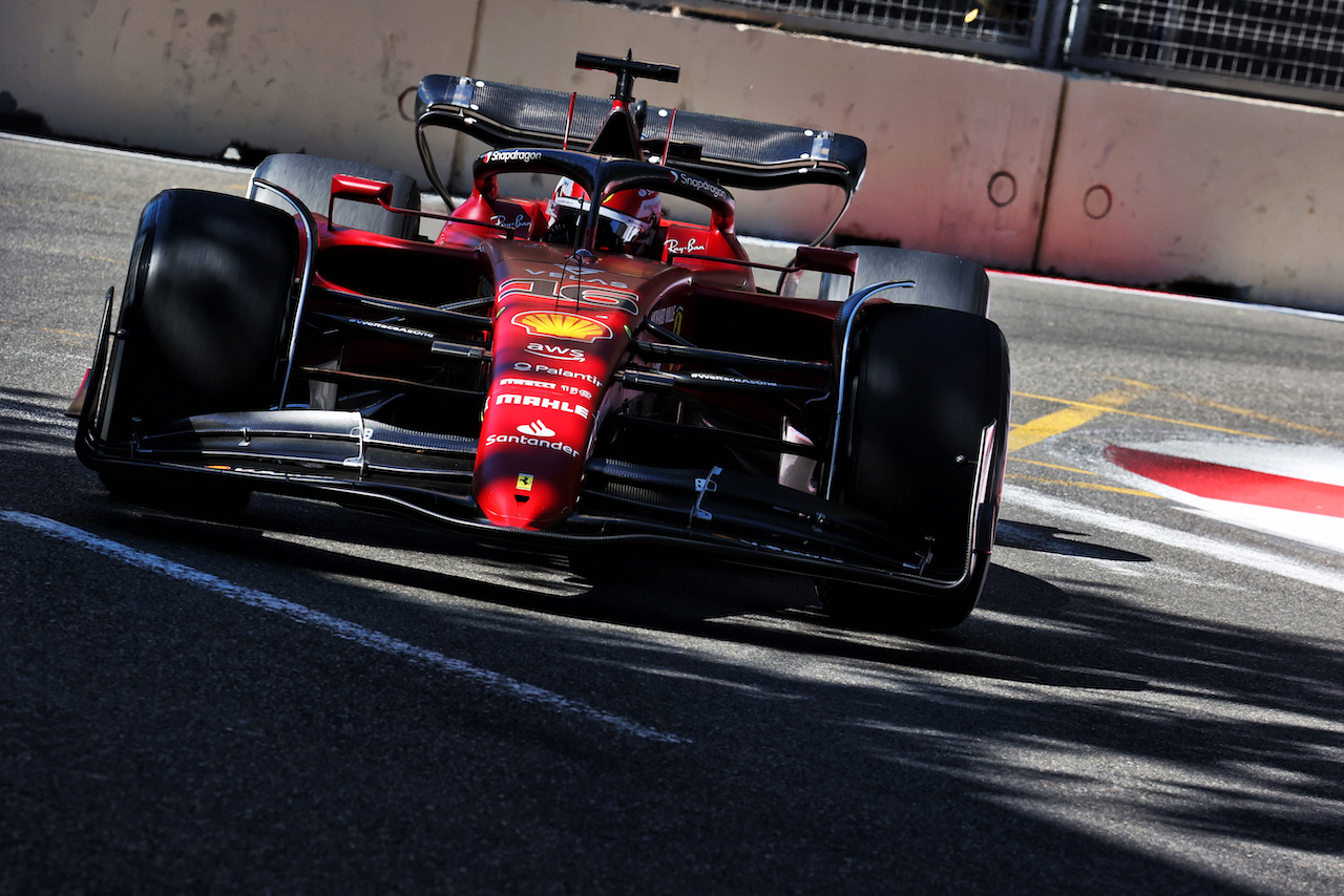 GP AZERBAIJAN, Charles Leclerc (MON) Ferrari F1-75.
12.06.2022. Formula 1 World Championship, Rd 8, Azerbaijan Grand Prix, Baku Street Circuit, Azerbaijan, Gara Day.
 - www.xpbimages.com, EMail: requests@xpbimages.com © Copyright: Coates / XPB Images