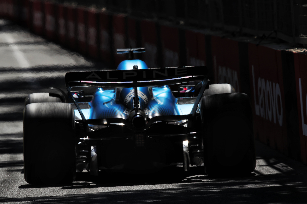 GP AZERBAIJAN, Fernando Alonso (ESP) Alpine F1 Team A522.
12.06.2022. Formula 1 World Championship, Rd 8, Azerbaijan Grand Prix, Baku Street Circuit, Azerbaijan, Gara Day.
 - www.xpbimages.com, EMail: requests@xpbimages.com © Copyright: Coates / XPB Images