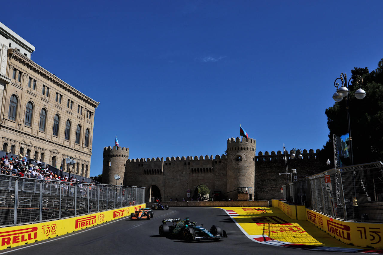 GP AZERBAIJAN, Lance Stroll (CDN) Aston Martin F1 Team AMR22.
12.06.2022. Formula 1 World Championship, Rd 8, Azerbaijan Grand Prix, Baku Street Circuit, Azerbaijan, Gara Day.
- www.xpbimages.com, EMail: requests@xpbimages.com © Copyright: Bearne / XPB Images