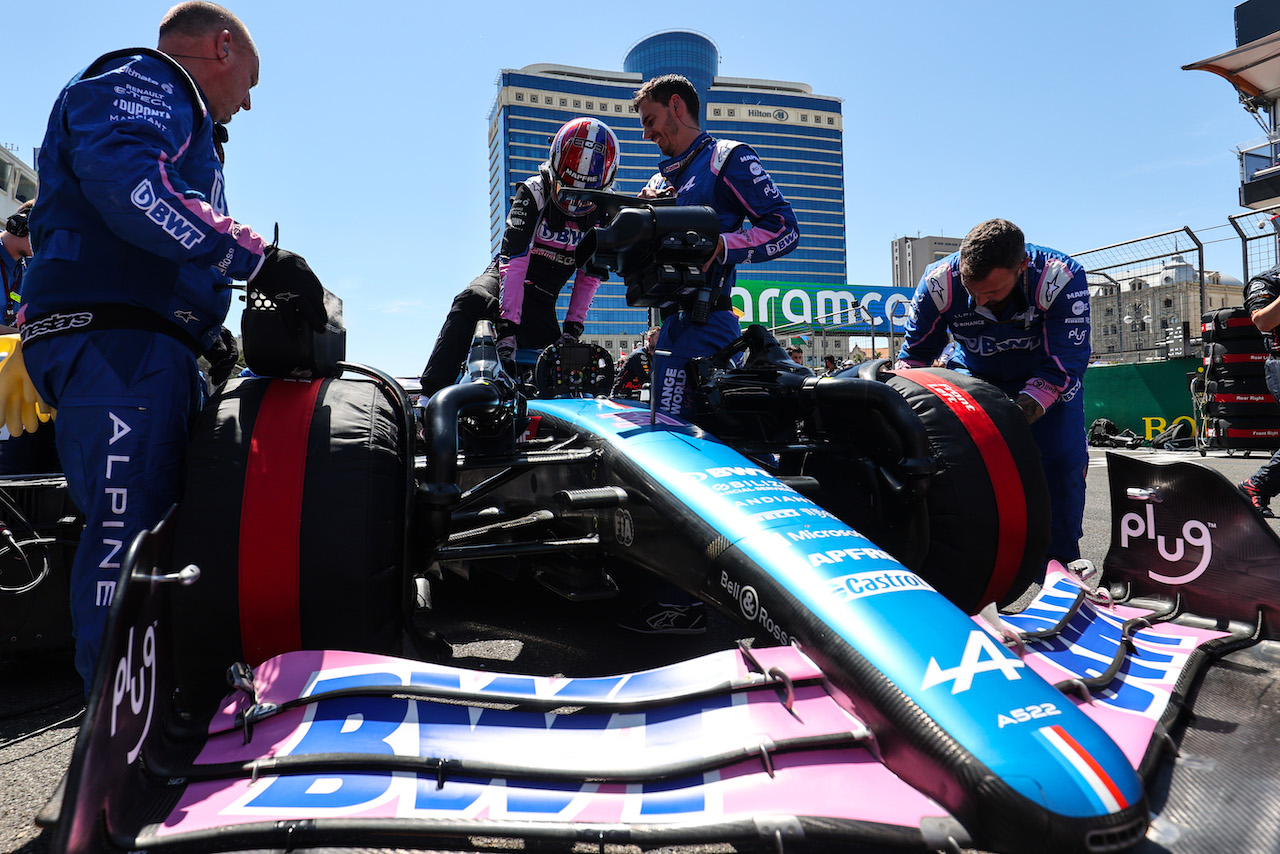 GP AZERBAIJAN, Esteban Ocon (FRA), Alpine F1 Team 
12.06.2022. Formula 1 World Championship, Rd 8, Azerbaijan Grand Prix, Baku Street Circuit, Azerbaijan, Gara Day.
- www.xpbimages.com, EMail: requests@xpbimages.com © Copyright: Charniaux / XPB Images