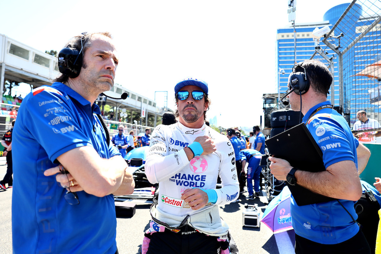 GP AZERBAIJAN, Fernando Alonso (ESP) Alpine F1 Team A522.
12.06.2022. Formula 1 World Championship, Rd 8, Azerbaijan Grand Prix, Baku Street Circuit, Azerbaijan, Gara Day.
- www.xpbimages.com, EMail: requests@xpbimages.com © Copyright: Batchelor / XPB Images