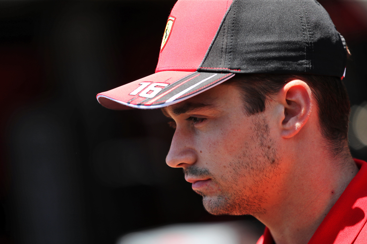 GP AZERBAIJAN, Charles Leclerc (MON) Ferrari.
12.06.2022. Formula 1 World Championship, Rd 8, Azerbaijan Grand Prix, Baku Street Circuit, Azerbaijan, Gara Day.
 - www.xpbimages.com, EMail: requests@xpbimages.com © Copyright: Coates / XPB Images