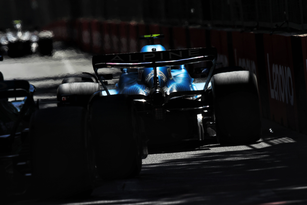 GP AZERBAIJAN, Esteban Ocon (FRA) Alpine F1 Team A522.
12.06.2022. Formula 1 World Championship, Rd 8, Azerbaijan Grand Prix, Baku Street Circuit, Azerbaijan, Gara Day.
 - www.xpbimages.com, EMail: requests@xpbimages.com © Copyright: Coates / XPB Images