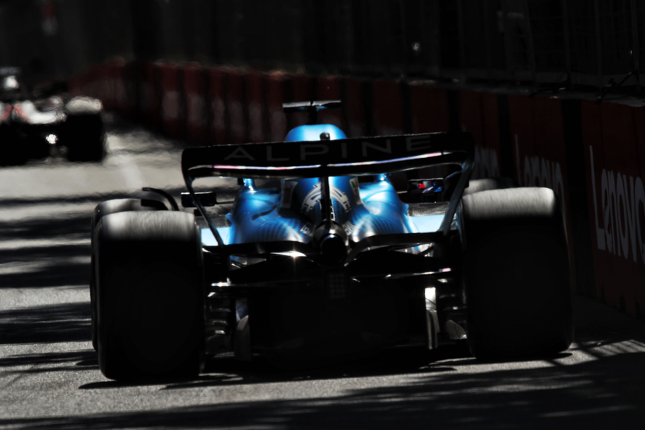 GP AZERBAIJAN, Fernando Alonso (ESP) Alpine F1 Team A522.
12.06.2022. Formula 1 World Championship, Rd 8, Azerbaijan Grand Prix, Baku Street Circuit, Azerbaijan, Gara Day.
 - www.xpbimages.com, EMail: requests@xpbimages.com © Copyright: Coates / XPB Images