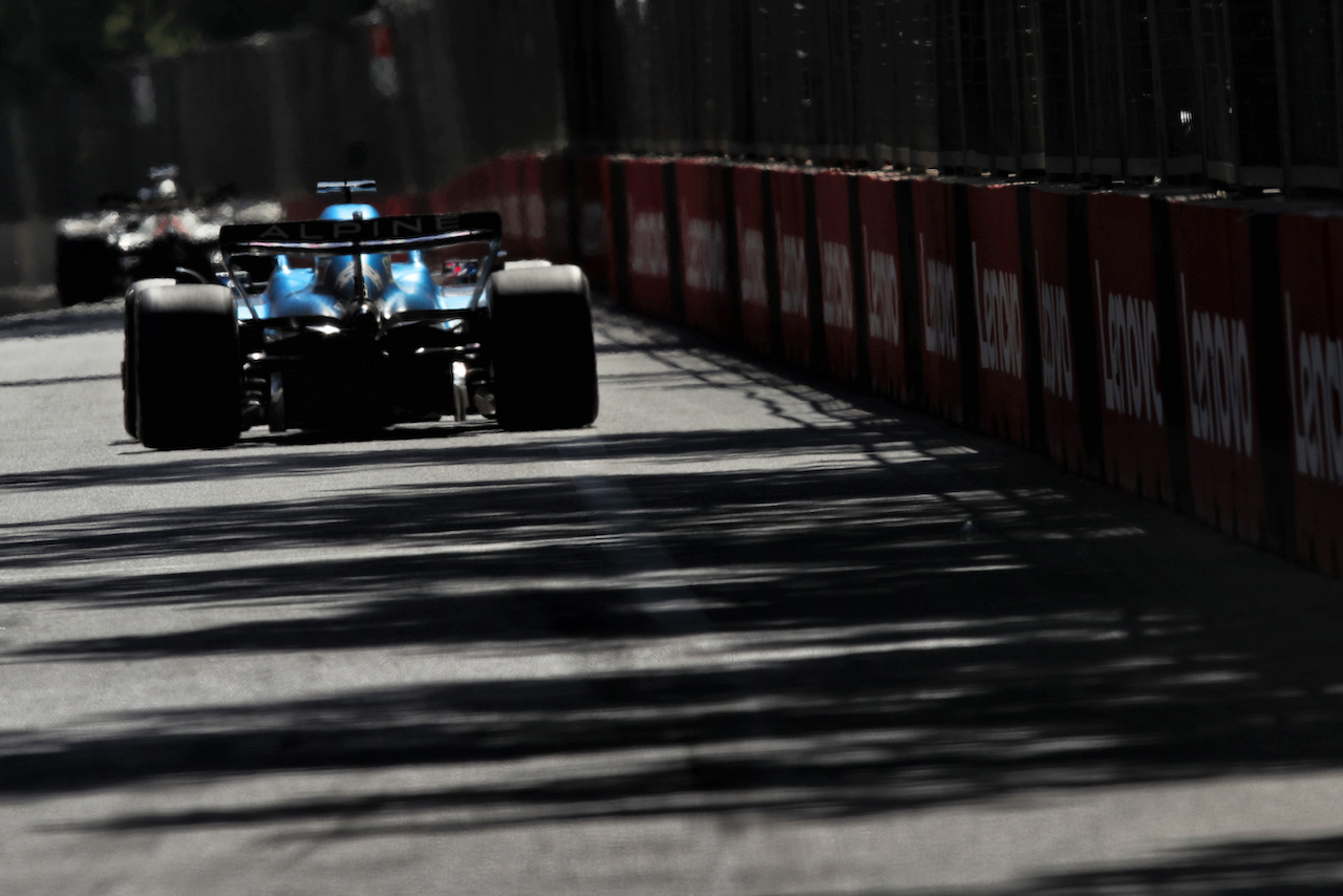 GP AZERBAIJAN, Fernando Alonso (ESP) Alpine F1 Team A522.
12.06.2022. Formula 1 World Championship, Rd 8, Azerbaijan Grand Prix, Baku Street Circuit, Azerbaijan, Gara Day.
 - www.xpbimages.com, EMail: requests@xpbimages.com © Copyright: Coates / XPB Images