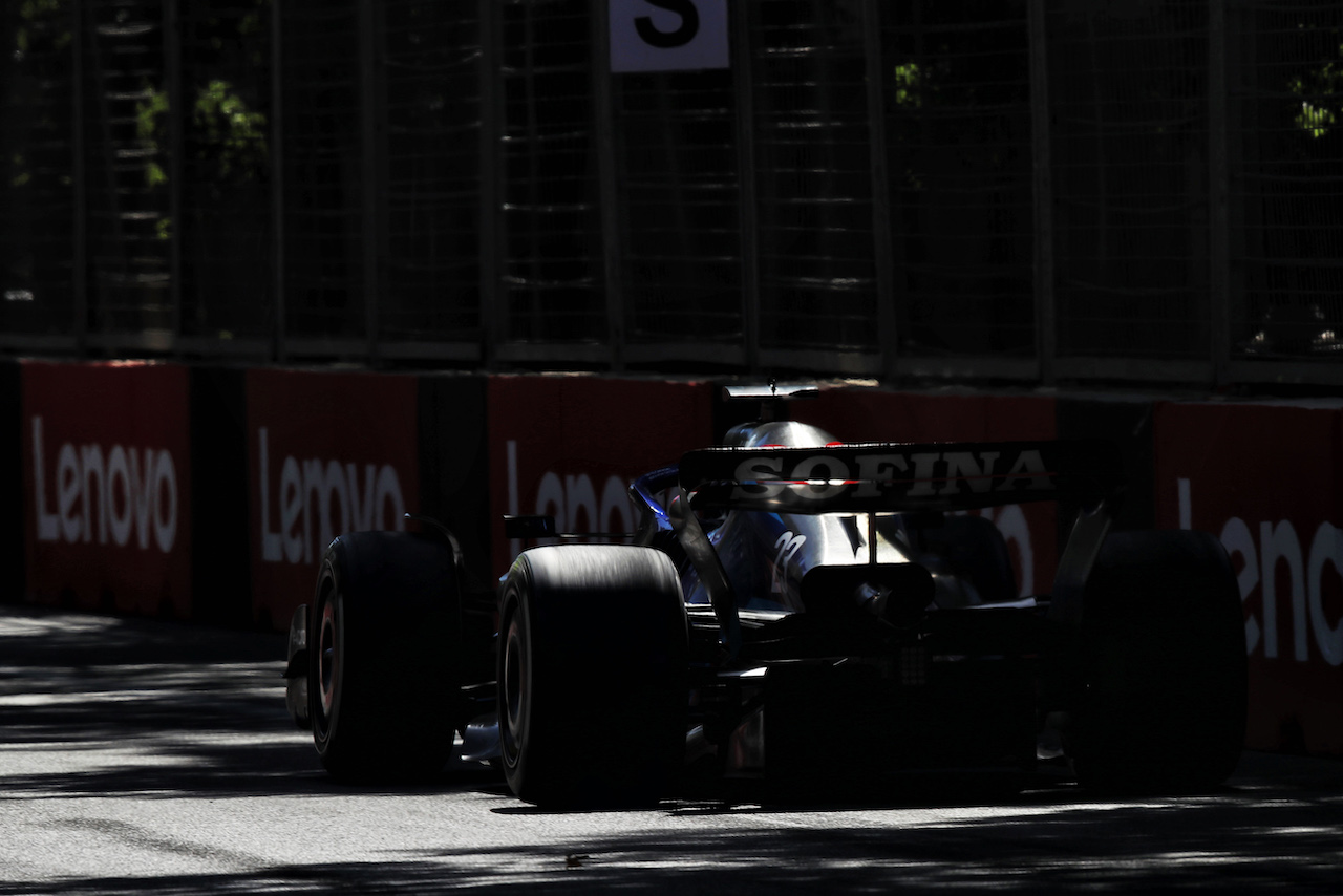 GP AZERBAIJAN, Alexander Albon (THA) Williams Racing FW44.
12.06.2022. Formula 1 World Championship, Rd 8, Azerbaijan Grand Prix, Baku Street Circuit, Azerbaijan, Gara Day.
 - www.xpbimages.com, EMail: requests@xpbimages.com © Copyright: Coates / XPB Images