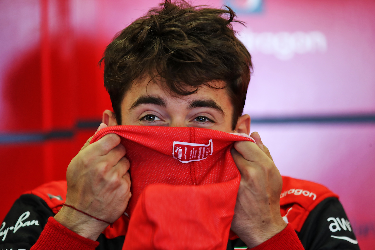 GP AZERBAIJAN, Charles Leclerc (MON) Ferrari.
12.06.2022. Formula 1 World Championship, Rd 8, Azerbaijan Grand Prix, Baku Street Circuit, Azerbaijan, Gara Day.
 - www.xpbimages.com, EMail: requests@xpbimages.com © Copyright: Coates / XPB Images