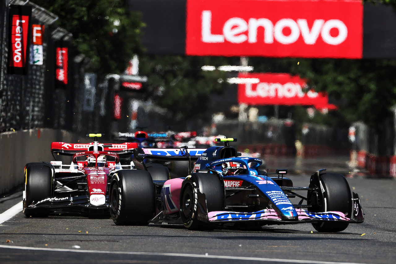 GP AZERBAIJAN, Esteban Ocon (FRA) Alpine F1 Team A522.
12.06.2022. Formula 1 World Championship, Rd 8, Azerbaijan Grand Prix, Baku Street Circuit, Azerbaijan, Gara Day.
- www.xpbimages.com, EMail: requests@xpbimages.com © Copyright: Charniaux / XPB Images