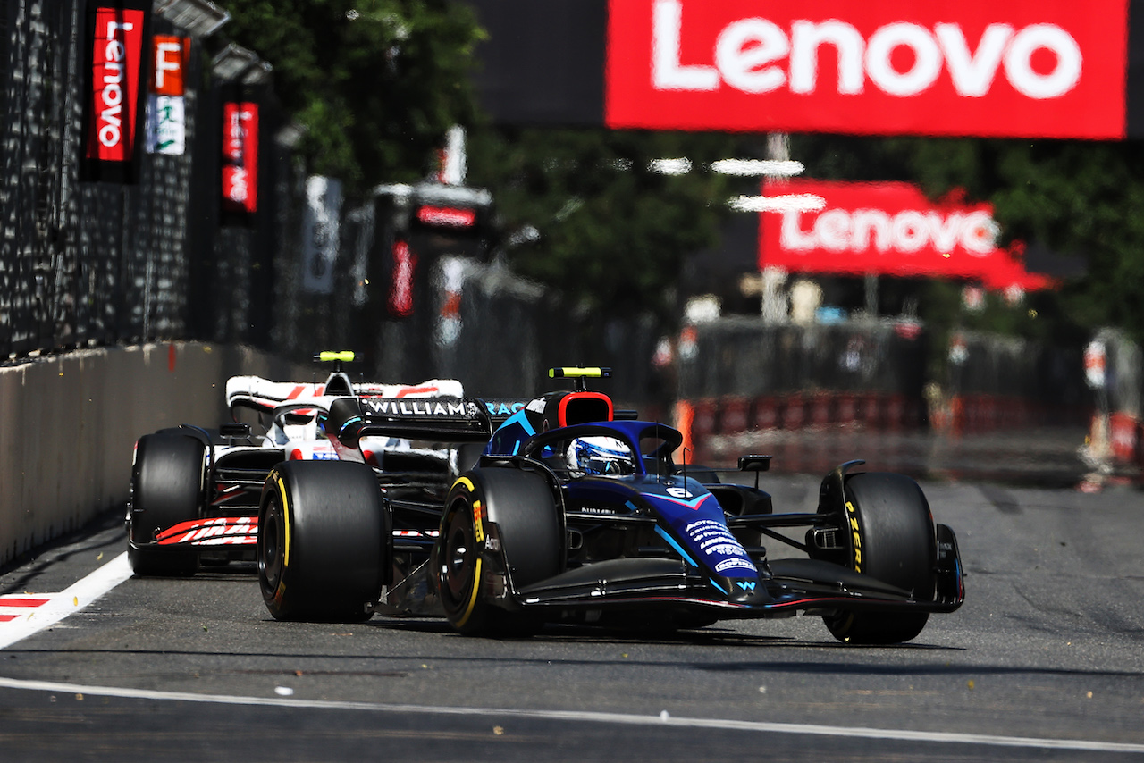 GP AZERBAIJAN, Nicholas Latifi (CDN) Williams Racing FW44.
12.06.2022. Formula 1 World Championship, Rd 8, Azerbaijan Grand Prix, Baku Street Circuit, Azerbaijan, Gara Day.
- www.xpbimages.com, EMail: requests@xpbimages.com © Copyright: Charniaux / XPB Images