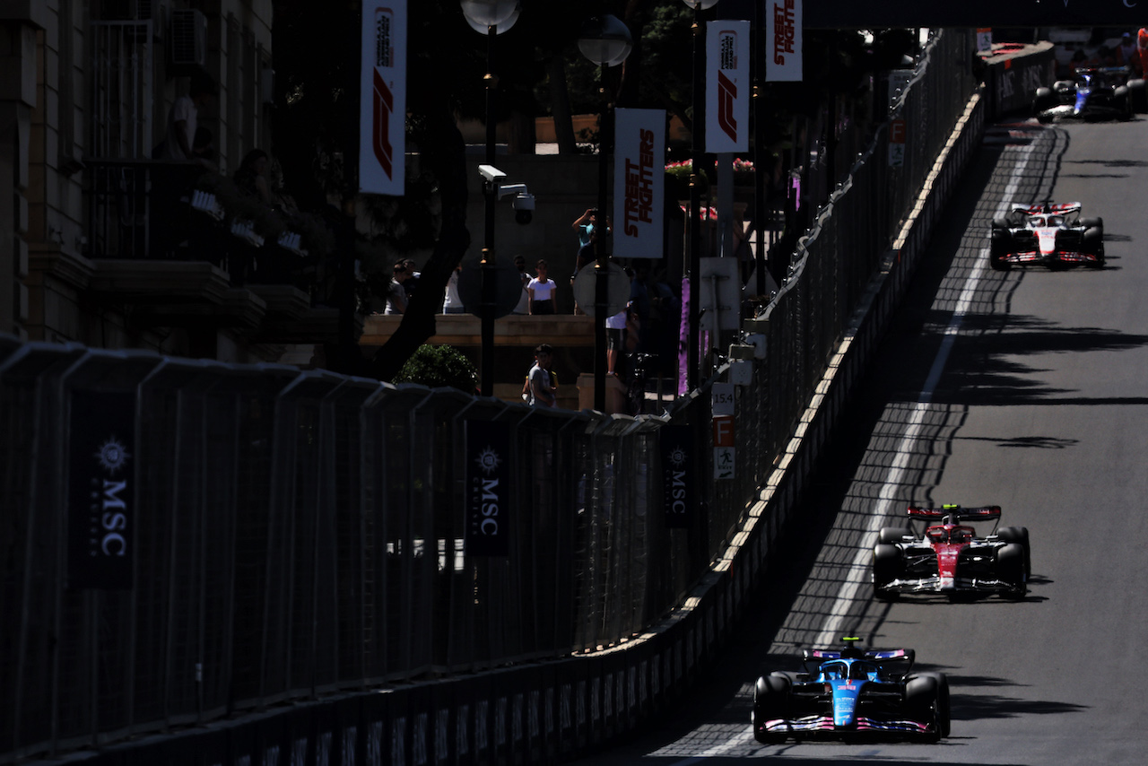 GP AZERBAIJAN, Esteban Ocon (FRA) Alpine F1 Team A522.
12.06.2022. Formula 1 World Championship, Rd 8, Azerbaijan Grand Prix, Baku Street Circuit, Azerbaijan, Gara Day.
- www.xpbimages.com, EMail: requests@xpbimages.com © Copyright: Bearne / XPB Images