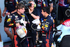 GP AZERBAIJAN, (L to R): Gara winner Max Verstappen (NLD) Red Bull Racing with second placed team mate Sergio Perez (MEX) Red Bull Racing in parc ferme.
12.06.2022. Formula 1 World Championship, Rd 8, Azerbaijan Grand Prix, Baku Street Circuit, Azerbaijan, Gara Day.
- www.xpbimages.com, EMail: requests@xpbimages.com © Copyright: Batchelor / XPB Images