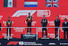 GP AZERBAIJAN, 1st place Max Verstappen (NLD) Red Bull Racing RB18, with 2nd place Sergio Perez (MEX) Red Bull Racing RB18, 3rd place George Russell (GBR) Mercedes AMG F1 W13 with Tom Hart, Red Bull Racing Performance Engineer.12.06.2022. Formula 1 World Championship, Rd 8, Azerbaijan Grand Prix, Baku Street Circuit, Azerbaijan, Gara Day.- www.xpbimages.com, EMail: requests@xpbimages.com © Copyright: Batchelor / XPB Images