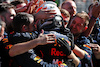 GP AZERBAIJAN, Gara winner Max Verstappen (NLD) Red Bull Racing celebrates in parc ferme with the team.
12.06.2022. Formula 1 World Championship, Rd 8, Azerbaijan Grand Prix, Baku Street Circuit, Azerbaijan, Gara Day.
 - www.xpbimages.com, EMail: requests@xpbimages.com © Copyright: Coates / XPB Images