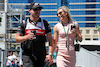 GP AZERBAIJAN, (L to R): Valtteri Bottas (FIN) Alfa Romeo F1 Team with Domenica Tiffany Cromwell (AUS) Professional Cyclist.
12.06.2022. Formula 1 World Championship, Rd 8, Azerbaijan Grand Prix, Baku Street Circuit, Azerbaijan, Gara Day.
 - www.xpbimages.com, EMail: requests@xpbimages.com © Copyright: Coates / XPB Images