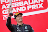 GP AZERBAIJAN, George Russell (GBR) Mercedes AMG F1 celebrates his third position on the podium.
12.06.2022. Formula 1 World Championship, Rd 8, Azerbaijan Grand Prix, Baku Street Circuit, Azerbaijan, Gara Day.
 - www.xpbimages.com, EMail: requests@xpbimages.com © Copyright: Coates / XPB Images