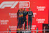 GP AZERBAIJAN, The podium (L to R): Sergio Perez (MEX) Red Bull Racing, second; Max Verstappen (NLD) Red Bull Racing, vincitore; Tom Hart (GBR) Red Bull Racing Performance Engineer; George Russell (GBR) Mercedes AMG F1 third.
12.06.2022. Formula 1 World Championship, Rd 8, Azerbaijan Grand Prix, Baku Street Circuit, Azerbaijan, Gara Day.
- www.xpbimages.com, EMail: requests@xpbimages.com © Copyright: Bearne / XPB Images