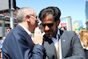 GP AZERBAIJAN, (L to R): Stefano Domenicali (ITA) Formula One President e CEO with Mohammed Bin Sulayem (UAE) FIA President.
12.06.2022. Formula 1 World Championship, Rd 8, Azerbaijan Grand Prix, Baku Street Circuit, Azerbaijan, Gara Day.
 - www.xpbimages.com, EMail: requests@xpbimages.com © Copyright: Coates / XPB Images