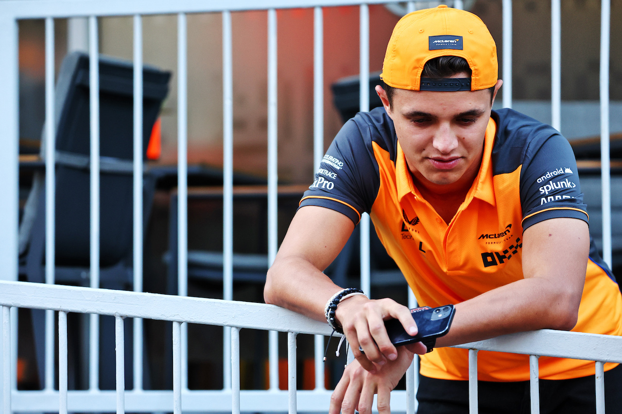 GP AZERBAIJAN, Lando Norris (GBR) McLaren.
09.06.2022. Formula 1 World Championship, Rd 8, Azerbaijan Grand Prix, Baku Street Circuit, Azerbaijan, Preparation Day.
- www.xpbimages.com, EMail: requests@xpbimages.com © Copyright: Batchelor / XPB Images