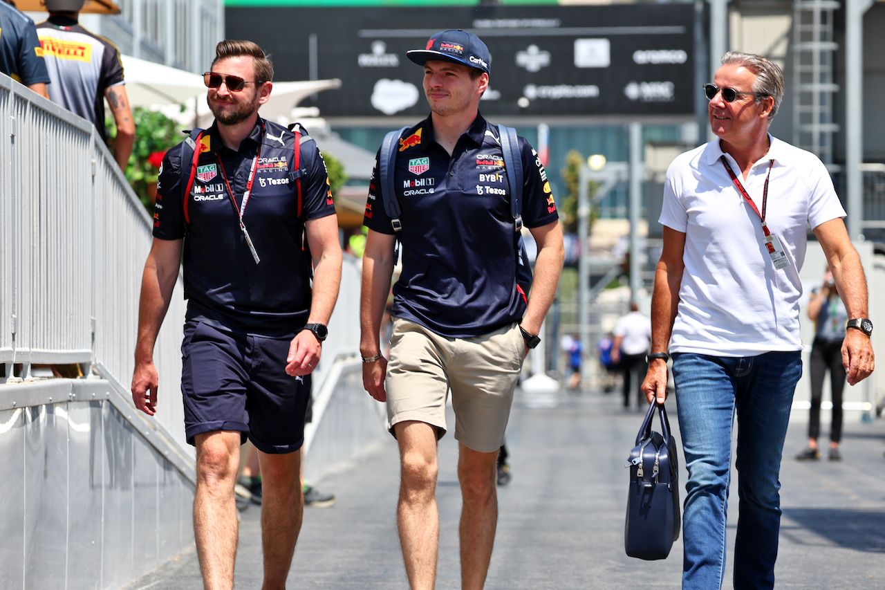 GP AZERBAIJAN, Max Verstappen (NLD) Red Bull Racing.
09.06.2022. Formula 1 World Championship, Rd 8, Azerbaijan Grand Prix, Baku Street Circuit, Azerbaijan, Preparation Day.
- www.xpbimages.com, EMail: requests@xpbimages.com © Copyright: Batchelor / XPB Images