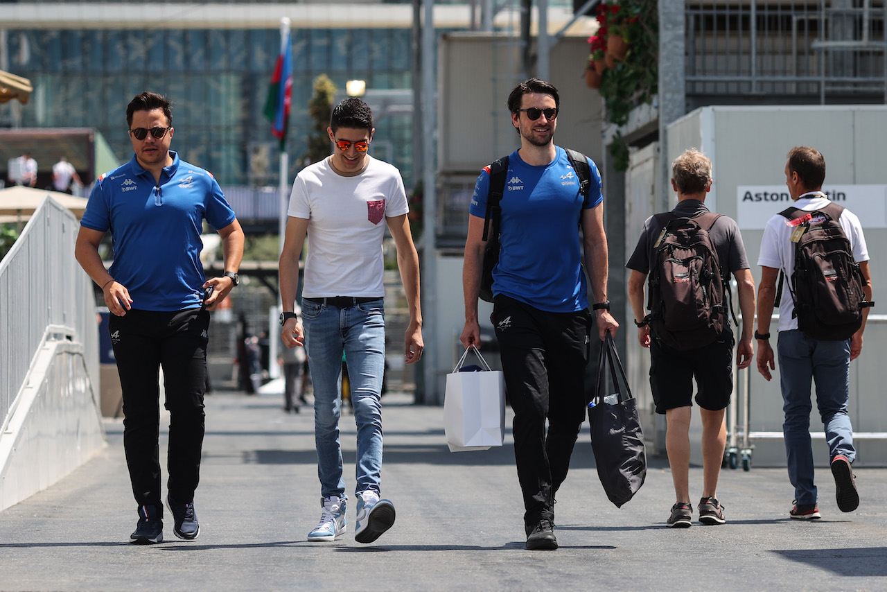 GP AZERBAIJAN, Esteban Ocon (FRA), Alpine F1 Team 
09.06.2022. Formula 1 World Championship, Rd 8, Azerbaijan Grand Prix, Baku Street Circuit, Azerbaijan, Preparation Day.
- www.xpbimages.com, EMail: requests@xpbimages.com ¬© Copyright: Charniaux / XPB Images