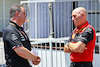 GP AZERBAIJAN, (L to R): Ron Meadows (GBR) Mercedes GP Team Manager with Jock Clear (GBR) Ferrari Engineering Director.
09.06.2022. Formula 1 World Championship, Rd 8, Azerbaijan Grand Prix, Baku Street Circuit, Azerbaijan, Preparation Day.
- www.xpbimages.com, EMail: requests@xpbimages.com © Copyright: Batchelor / XPB Images
