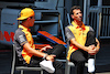 GP AZERBAIJAN, (L to R): Lando Norris (GBR) McLaren with team mate Daniel Ricciardo (AUS) McLaren.
09.06.2022. Formula 1 World Championship, Rd 8, Azerbaijan Grand Prix, Baku Street Circuit, Azerbaijan, Preparation Day.
- www.xpbimages.com, EMail: requests@xpbimages.com © Copyright: Batchelor / XPB Images