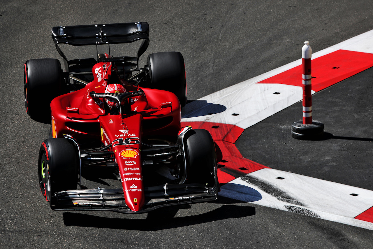 GP AZERBAIJAN, Charles Leclerc (MON) Ferrari F1-75.
11.06.2022. Formula 1 World Championship, Rd 8, Azerbaijan Grand Prix, Baku Street Circuit, Azerbaijan, Qualifiche Day.
 - www.xpbimages.com, EMail: requests@xpbimages.com © Copyright: Coates / XPB Images