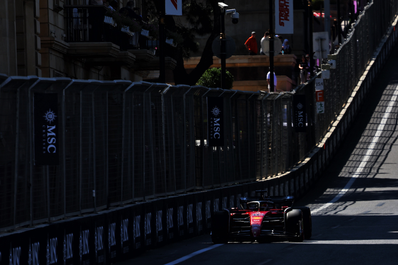 GP AZERBAIJAN, Charles Leclerc (MON) Ferrari F1-75.
11.06.2022. Formula 1 World Championship, Rd 8, Azerbaijan Grand Prix, Baku Street Circuit, Azerbaijan, Qualifiche Day.
- www.xpbimages.com, EMail: requests@xpbimages.com © Copyright: Batchelor / XPB Images