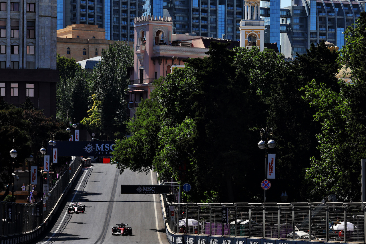 GP AZERBAIJAN, Charles Leclerc (MON) Ferrari F1-75.
11.06.2022. Formula 1 World Championship, Rd 8, Azerbaijan Grand Prix, Baku Street Circuit, Azerbaijan, Qualifiche Day.
- www.xpbimages.com, EMail: requests@xpbimages.com © Copyright: Batchelor / XPB Images