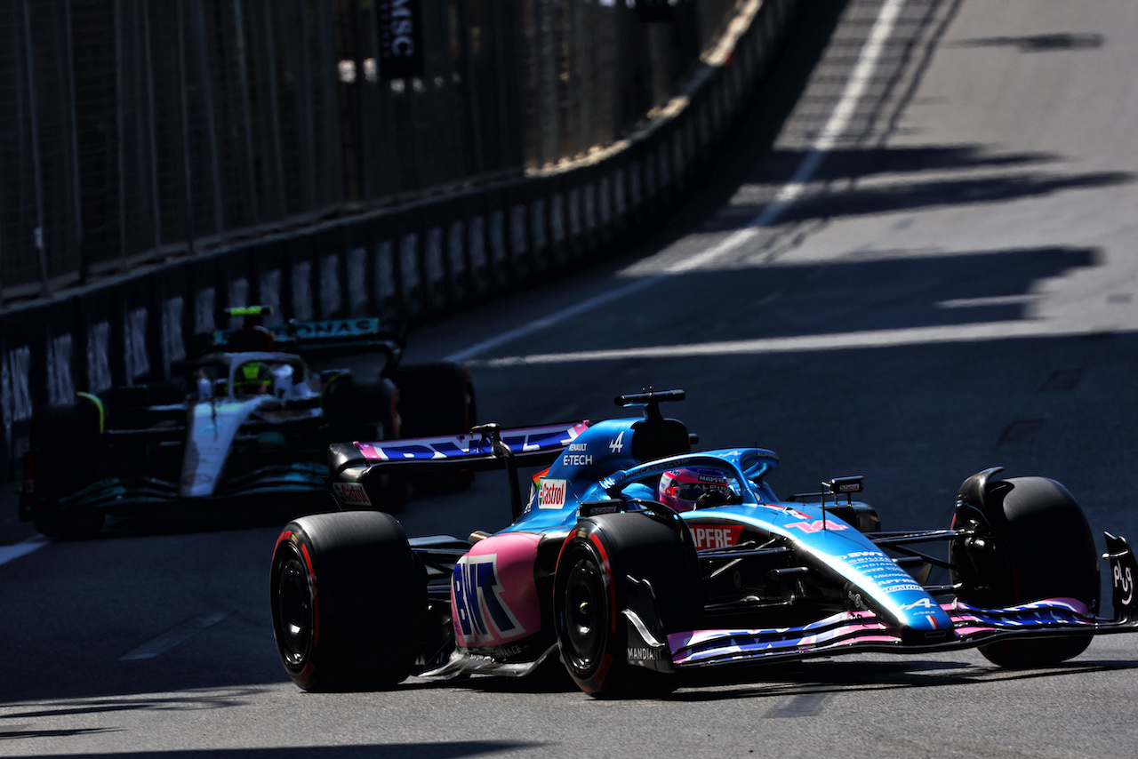 GP AZERBAIJAN, Fernando Alonso (ESP) Alpine F1 Team A522.
11.06.2022. Formula 1 World Championship, Rd 8, Azerbaijan Grand Prix, Baku Street Circuit, Azerbaijan, Qualifiche Day.
- www.xpbimages.com, EMail: requests@xpbimages.com © Copyright: Batchelor / XPB Images