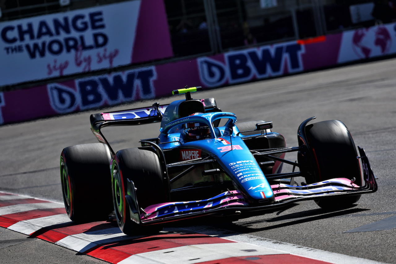 GP AZERBAIJAN, Esteban Ocon (FRA) Alpine F1 Team A522.
11.06.2022. Formula 1 World Championship, Rd 8, Azerbaijan Grand Prix, Baku Street Circuit, Azerbaijan, Qualifiche Day.
- www.xpbimages.com, EMail: requests@xpbimages.com © Copyright: Batchelor / XPB Images