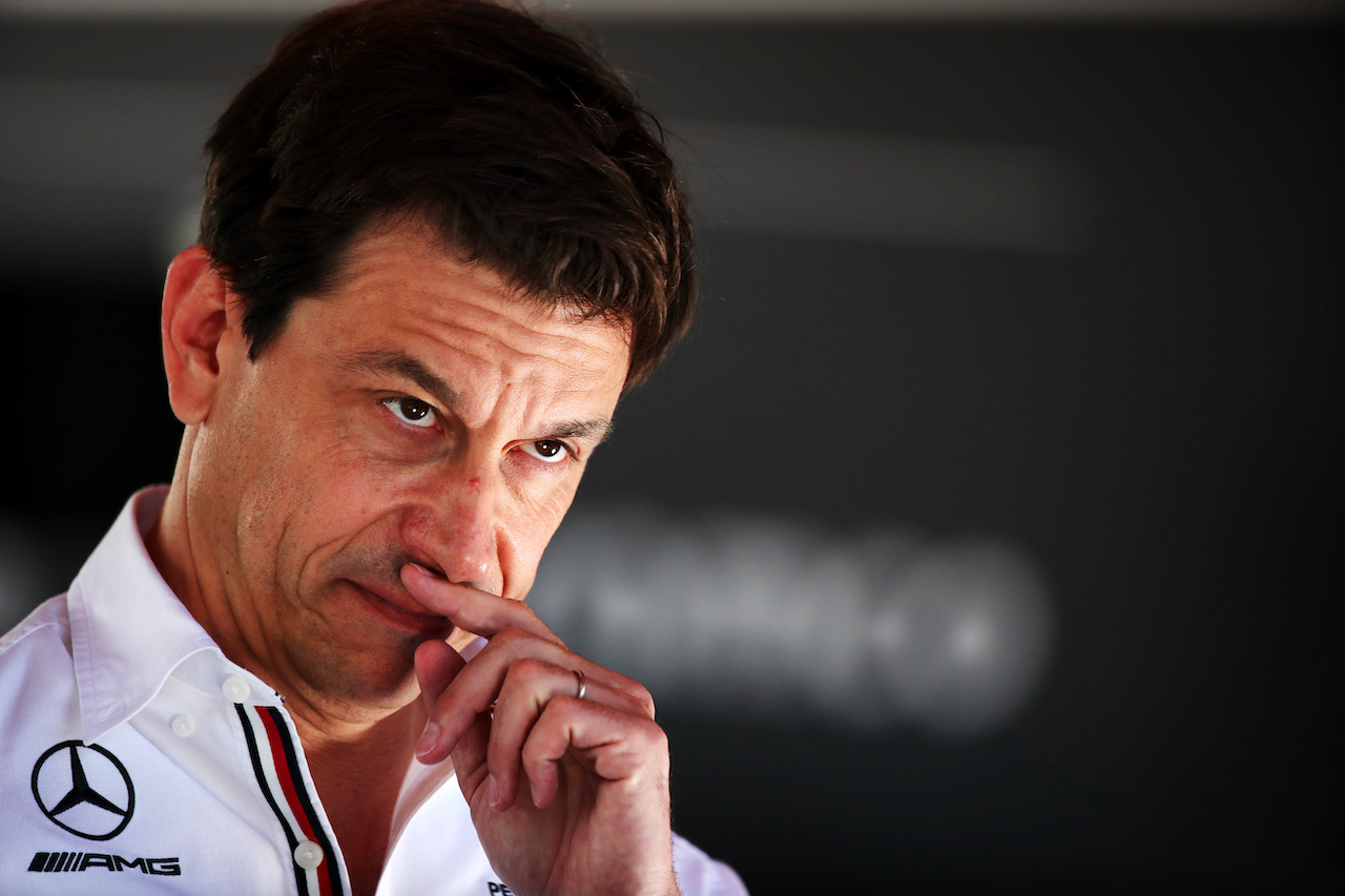 GP AZERBAIJAN, Toto Wolff (GER) Mercedes AMG F1 Shareholder e Executive Director.
11.06.2022. Formula 1 World Championship, Rd 8, Azerbaijan Grand Prix, Baku Street Circuit, Azerbaijan, Qualifiche Day.
 - www.xpbimages.com, EMail: requests@xpbimages.com © Copyright: Coates / XPB Images
