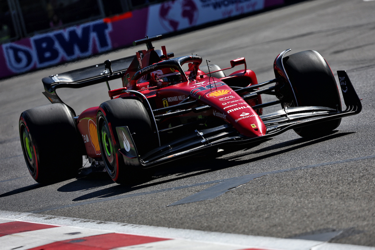 GP AZERBAIJAN, Charles Leclerc (MON) Ferrari F1-75.
11.06.2022. Formula 1 World Championship, Rd 8, Azerbaijan Grand Prix, Baku Street Circuit, Azerbaijan, Qualifiche Day.
- www.xpbimages.com, EMail: requests@xpbimages.com © Copyright: Batchelor / XPB Images