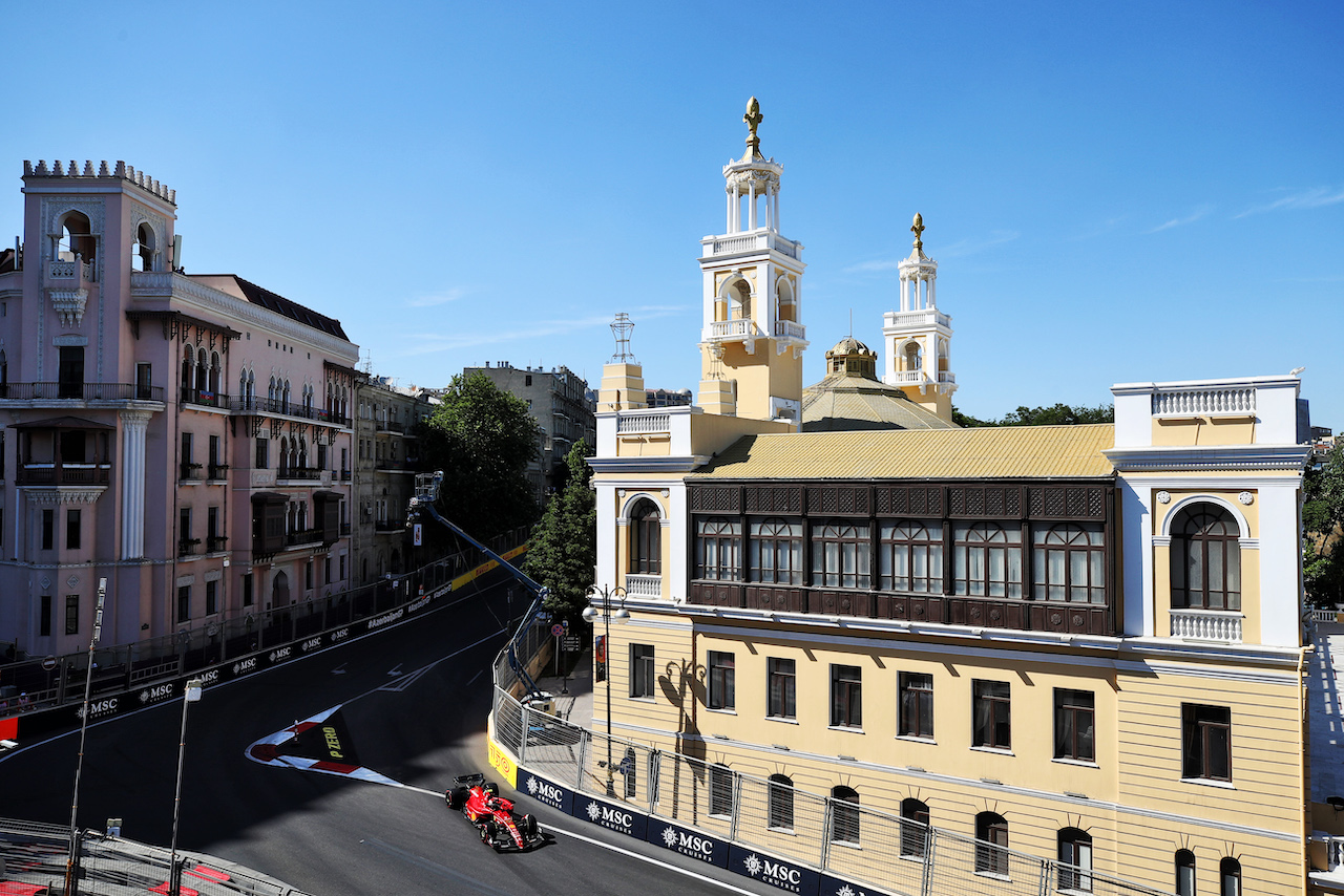 GP AZERBAIJAN, Charles Leclerc (MON) Ferrari F1-75.
11.06.2022. Formula 1 World Championship, Rd 8, Azerbaijan Grand Prix, Baku Street Circuit, Azerbaijan, Qualifiche Day.
 - www.xpbimages.com, EMail: requests@xpbimages.com © Copyright: Coates / XPB Images