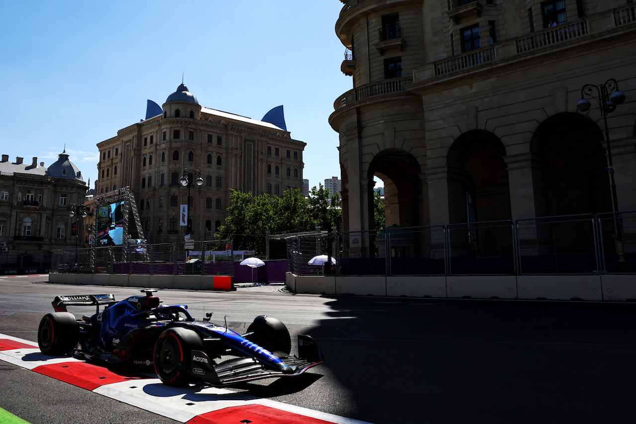 GP AZERBAIJAN, Alexander Albon (THA) Williams Racing FW44.
11.06.2022. Formula 1 World Championship, Rd 8, Azerbaijan Grand Prix, Baku Street Circuit, Azerbaijan, Qualifiche Day.
- www.xpbimages.com, EMail: requests@xpbimages.com © Copyright: Batchelor / XPB Images